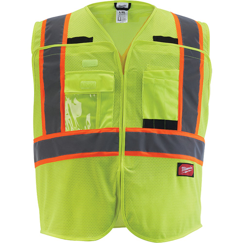 Veste de s&eacute;curit&eacute; pour signaleur, Jaune lime haute visibilit&eacute;, Moyen/Petit Advanced Consulting and Training Ltd.