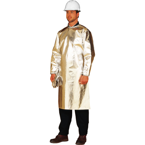 ALM 300 Long Heat Protective Apron/Smock, 48" L, Aluminized Fibreglass Advanced Consulting and Training Ltd.