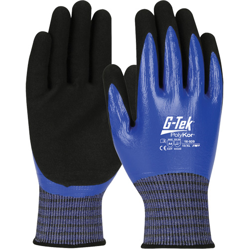 G-Tek&reg; PolyKor&reg; X7 Cut-Resistant Gloves, Size Small, 18 Gauge, Nitrile Coated, Engineered Yarn Shell, ANSI/ISEA 105 Level 4 Advanced Consulting and Training Ltd.