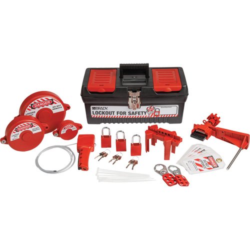 Lockout Tagout Kit with Aluminum Safety Padlocks in Toolbox, Valve Kit, 32 Components Advanced Consulting and Training Ltd.