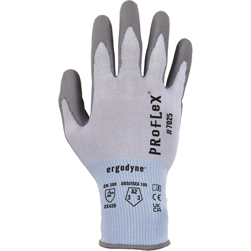 ProFlex 7025 Cut-Resistant Gloves, Size Small, 18 Gauge, Polyurethane Coated, Nylon/HPPE/Spandex Shell, ASTM ANSI Level A2/EN 388 Level B Advanced Consulting and Training Ltd.