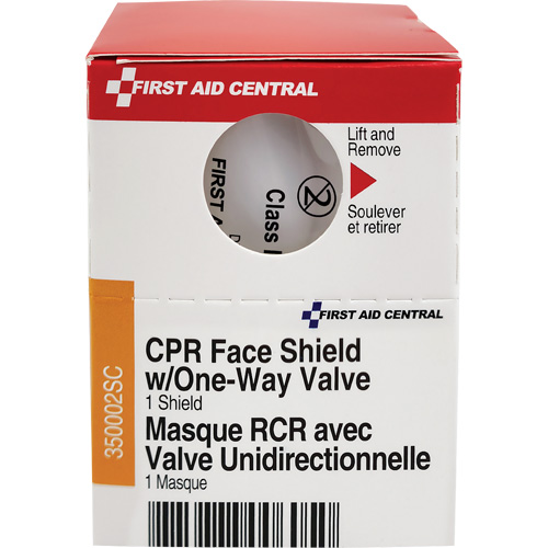 SmartCompliance&reg; Refill CPR Faceshield with One-Way Valve, Single Use Faceshield, Class 2 Advanced Consulting and Training Ltd.