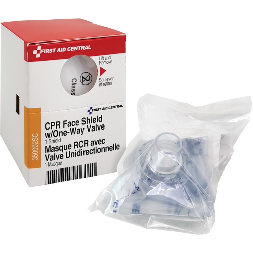 SmartCompliance&reg; Refill CPR Faceshield with One-Way Valve, Single Use Faceshield, Class 2 Advanced Consulting and Training Ltd.