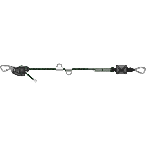 Corde de 60' pour ligne de vie temporaire horizontale, Corde d'alpinisme Advanced Consulting and Training Ltd.