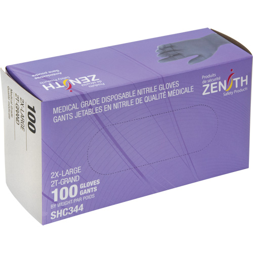 Gants jetables de calibre m&eacute;dical, 2T-Grand, Nitrile, 6 mils, Sans poudre, Noir, Classe 2 Advanced Consulting and Training Ltd.