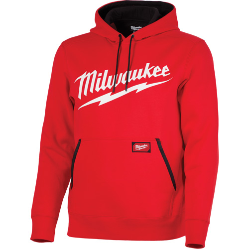 Midweight Pullover Hoodie with Milwaukee&reg; Logo, Men's, Small, Red Advanced Consulting and Training Ltd.