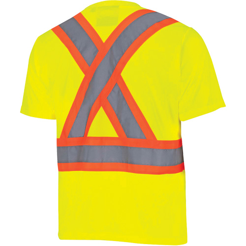 6991 Bird's-Eye Safety Shirt, Polyester, 3X-Large, High Visibility Lime-Yellow Advanced Consulting and Training Ltd.