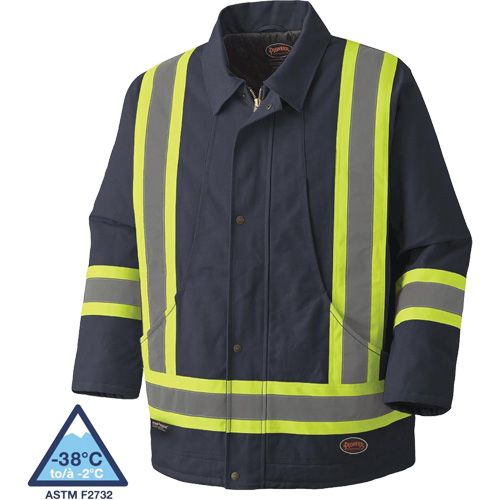 5535A Quilted Duck Parka, Navy Blue, Small Advanced Consulting and Training Ltd.