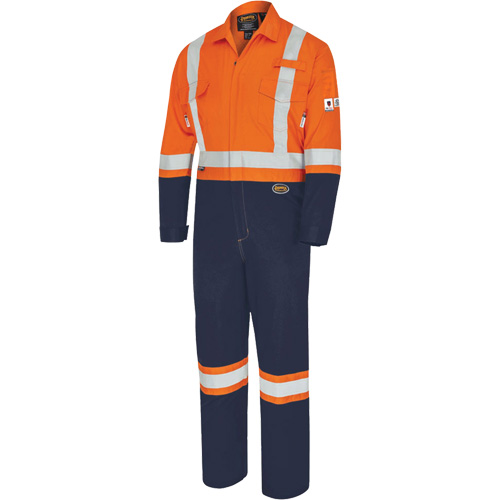 7702BB Combinaison de s&eacute;curit&eacute; FR-Tech 2 tons, Taille 36, Bleu marin/Orange, 10 cal/cm² Advanced Consulting and Training Ltd.