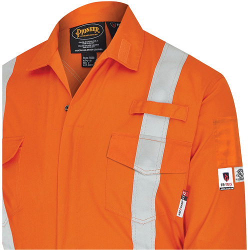 7702BB Combinaison de s&eacute;curit&eacute; FR-Tech 2 tons, Taille 36, Bleu marin/Orange, 10 cal/cm² Advanced Consulting and Training Ltd.
