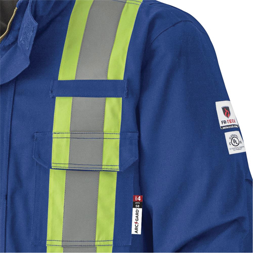 5523 Manteau de s&eacute;curit&eacute; ignifuge, Petit, Bleu royal, 58 cal/cm² Advanced Consulting and Training Ltd.