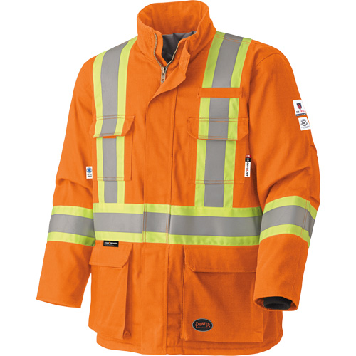 5533 Manteau de s&eacute;curit&eacute; ignifuge, Petit, Orange haute visibilit&eacute;, 58 cal/cm² Advanced Consulting and Training Ltd.