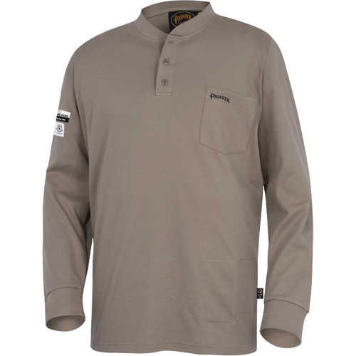 331 FR Interlock Henley Shirt, Small, Beige Advanced Consulting and Training Ltd.
