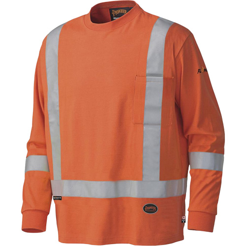 339SFA Chemise de s&eacute;curit&eacute; &agrave; manches longues ignifuge, Petit, Orange haute visibilit&eacute; Advanced Consulting and Training Ltd.