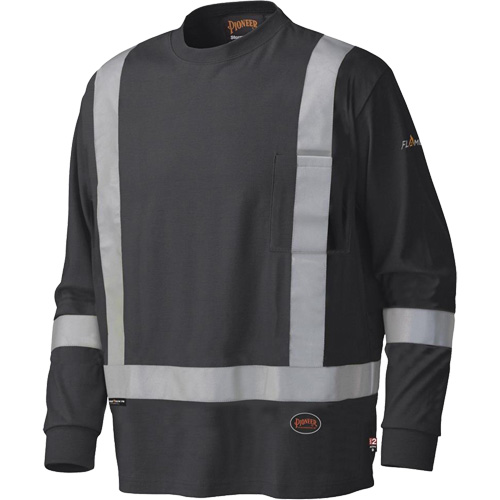 340SFA Chemise de s&eacute;curit&eacute; &agrave; manches longues ignifuge, Petit, Noir Advanced Consulting and Training Ltd.