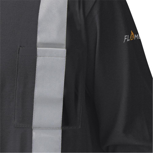 340SFA Chemise de s&eacute;curit&eacute; &agrave; manches longues ignifuge, Petit, Noir Advanced Consulting and Training Ltd.