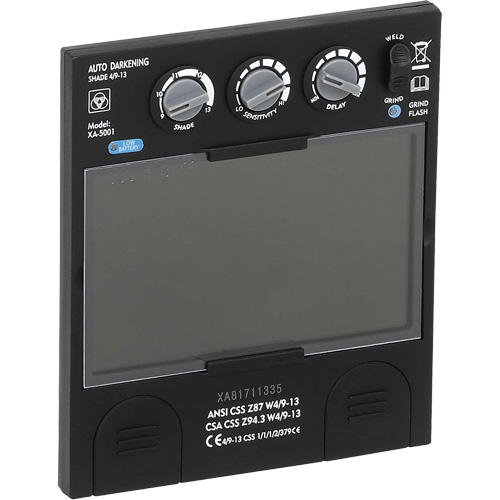 Filtre dobscurcissement automatique large &agrave; intensit&eacute; variable Advantage Plus, 5-1/4" la x 4-1/2" h Champ de vision, Pour utilisation avec S26200 Advanced Consulting and Training Ltd.