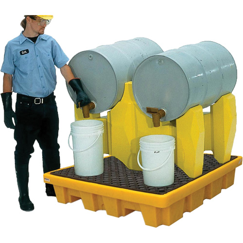 Syst&egrave;me de confinement Ultra-Drum sans drain pour 2 barils, 53" lo x 53" la x 44,8" ha, 1500 gal. US Capacit&eacute; Advanced Consulting and Training Ltd.