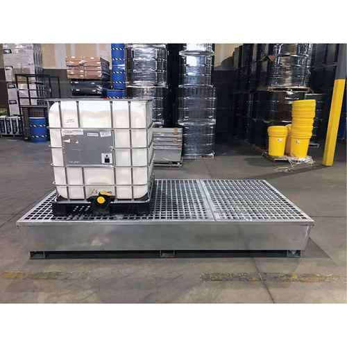 Steel Ultra-Twin IBC Spill Pallet&reg;, 370 US gal. Spill Capacity, 103.8" x 26.8" x 51.1" Advanced Consulting and Training Ltd.
