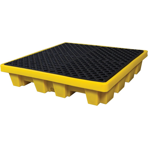4-Drum Nestable Ultra-Spill Pallet&reg;, 66 US gal. Spill Capacity, 51" x 51" x 10" Advanced Consulting and Training Ltd.