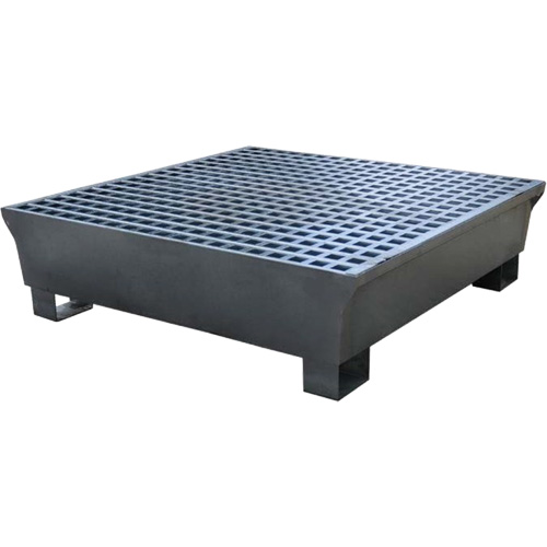 4-Drum Steel Ultra-Spill Pallet&reg;, 68 US gal. Spill Capacity, 49.1" x 47.1" x 10.9" Advanced Consulting and Training Ltd.