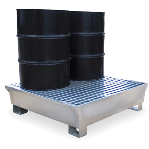 4-Drum Steel Ultra-Spill Pallet&reg;, 68 US gal. Spill Capacity, 49.1" x 47.1" x 10.9" Advanced Consulting and Training Ltd.
