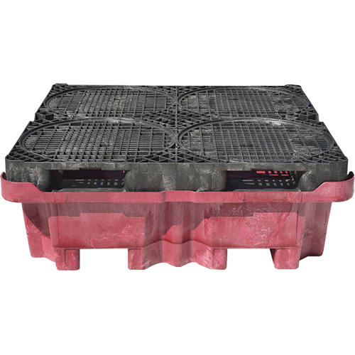 4-Drum Ultra-Spill King&reg; Drum Spill Pallet, 85 US gal. Spill Capacity, 51" x 51" x 17.5" Advanced Consulting and Training Ltd.