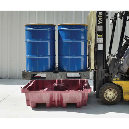 4-Drum Ultra-Spill King&reg; Flat Deck Spill Pallet, 85 US gal. Spill Capacity, 51" x 51" x 17.5" Advanced Consulting and Training Ltd.