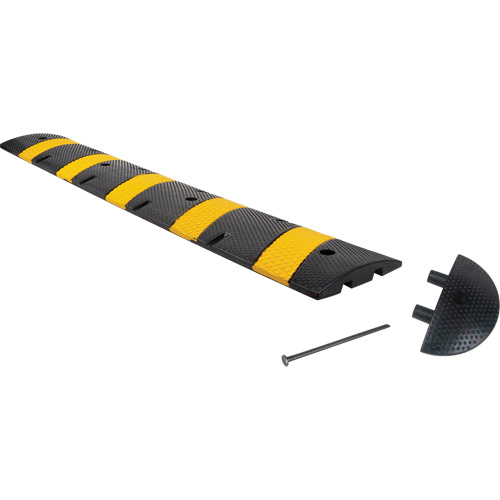 Speed Bump Kit, Rubber, 6' L x 11" W x 2" H Advanced Consulting and Training Ltd.