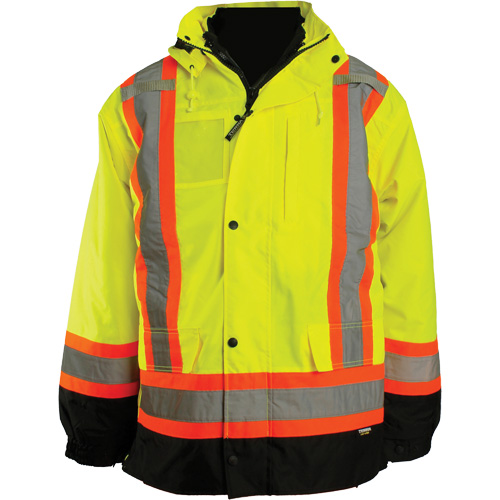 Veste 7 en 1, Polyester, Orange haute visibilit&eacute;, Grand Advanced Consulting and Training Ltd.