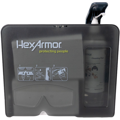 Wall Mounted Eyewear Cleaning Station, Metal, 11.8" L x 10.4" H Advanced Consulting and Training Ltd.