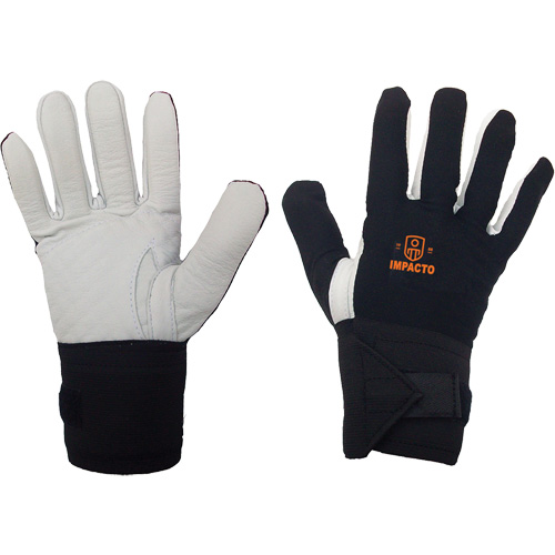 Gant r&eacute;sistant &agrave; limpact pour droitier, 7/Petit, Paume en Cuir fleur, Poignet &eacute;lastique Advanced Consulting and Training Ltd.