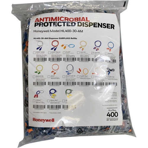 Recharge de bouchons doreille LT-30 pour le distributeur HL400, Vrac - Sac en poly, Avec cordon Advanced Consulting and Training Ltd.