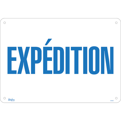 "Exp&eacute;dition" Sign, 14" x 20", Aluminum, French Advanced Consulting and Training Ltd.