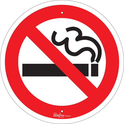 Enseigne de s&eacute;curit&eacute; conforme &agrave; la CSA - No Smoking, 12" x 12", Aluminium, Pictogramme Advanced Consulting and Training Ltd.