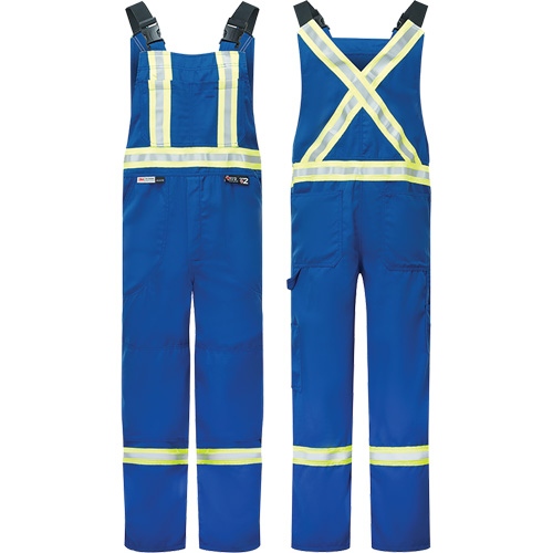 Westex&reg; DH Antistatic 6.5 oz. Flame Resistant Bib Pants, Small, Royal Blue Advanced Consulting and Training Ltd.