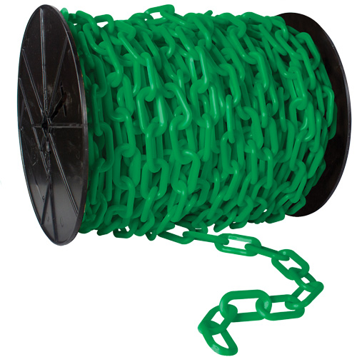 Chaîne de s&eacute;curit&eacute; en plastique robuste, Jaune, Maillon de 2", 100' de long Advanced Consulting and Training Ltd.
