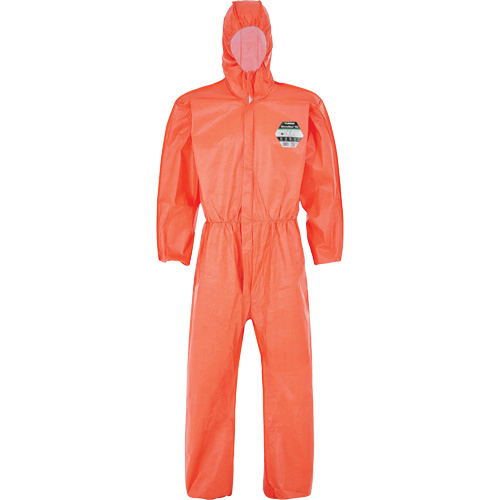 MicroMax&reg; NS Coverall with Elastic Hood, Cuffs, Waist & Ankles, Small, Orange, Microporous Advanced Consulting and Training Ltd.