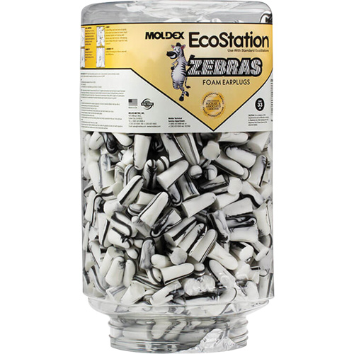 Recharge de bouchons d'oreilles Zebra pour distributeurs de bouchons d'oreilles EcoStation, Vrac - Contenant Advanced Consulting and Training Ltd.