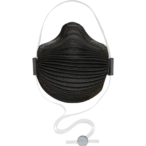 AirWave M Series Black Disposable Masks with SmartStrap&reg; & Nose Flange, N95, NIOSH Certified, Medium/Large Advanced Consulting and Training Ltd.