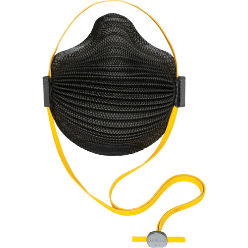 AirWave M Series Black Disposable Masks with SmartStrap&reg; & Full Foam Flange, N95, NIOSH Certified, Medium/Large Advanced Consulting and Training Ltd.