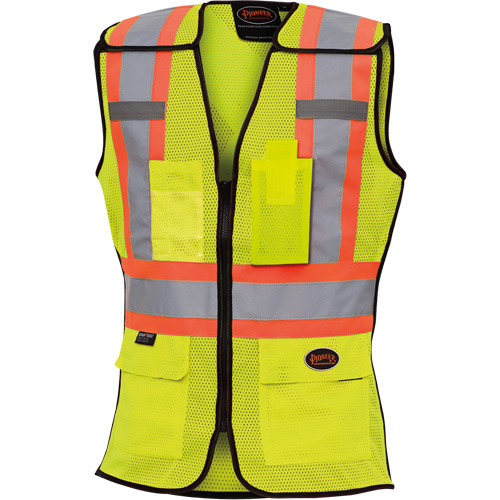 489 Women's High-Visibility Safety Tear-Away Vest, High Visibility Lime-Yellow, X-Small, Polyester Advanced Consulting and Training Ltd.