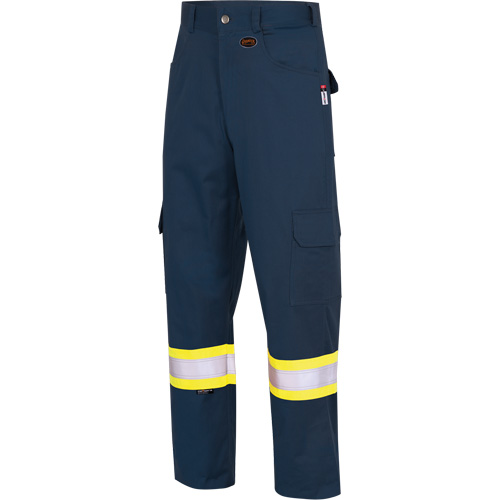 7764 FR-Tech&reg; High Visibility 88/12 FR/Arc Rated Safety Cargo Pants, 32, x 34, Navy Blue Advanced Consulting and Training Ltd.