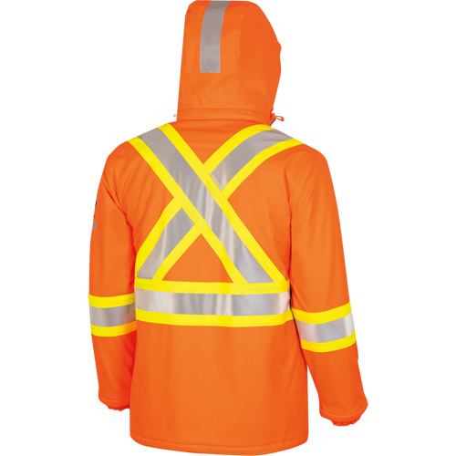 5884 Flash-Gard&reg; FR/Arc-Rated Waterproof Jacket with Hood, Small, High Visibility Orange, 51 cal/cm² Advanced Consulting and Training Ltd.