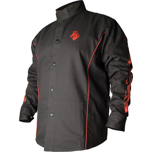 Veste de soudage BSX ignifuge profil&eacute;, Coton, Grand, Noir Advanced Consulting and Training Ltd.