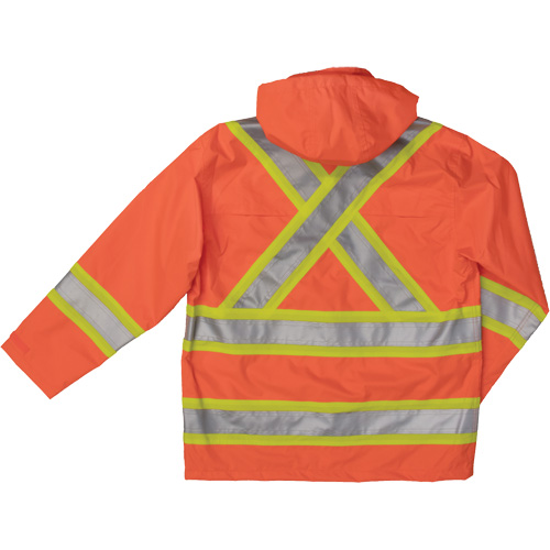 Manteau de s&eacute;curit&eacute; imperm&eacute;able en tissu ind&eacute;chirable Ripstop, Polyester, Grand, Orange haute visibilit&eacute; Advanced Consulting and Training Ltd.