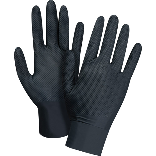 Heavyweight Tactile Grip Examination Gloves, Small, Nitrile, 8-mil, Powder-Free, Black, Class 2 Advanced Consulting and Training Ltd.