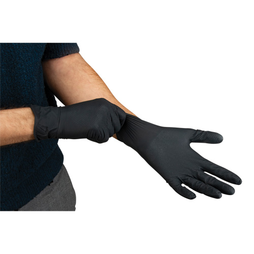 Heavyweight Tactile Grip Examination Gloves, Small, Nitrile, 8-mil, Powder-Free, Black, Class 2 Advanced Consulting and Training Ltd.
