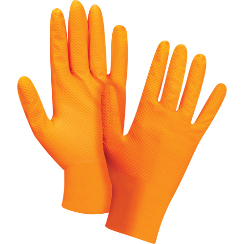 Heavyweight Tactile Grip Examination Gloves, Small, Nitrile, 8-mil, Powder-Free, Orange, Class 2 Advanced Consulting and Training Ltd.