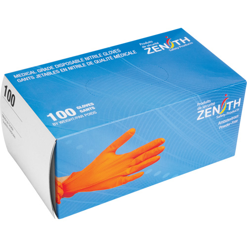Heavyweight Tactile Grip Examination Gloves, Small, Nitrile, 8-mil, Powder-Free, Orange, Class 2 Advanced Consulting and Training Ltd.